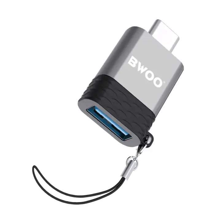BWOO Adapter USB - USB-C Gray OTG BZ-35 Фото 5