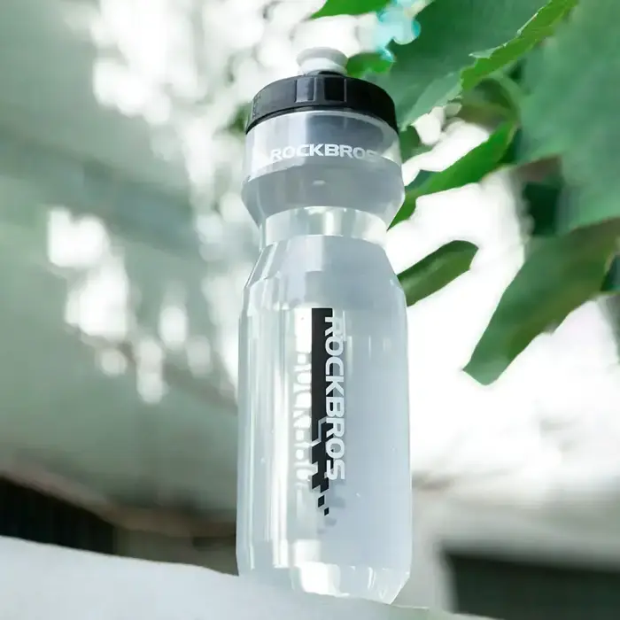 Rockbros 750 ml Bicycle Bottle - Transparent with Black Mouthpiece Photo 2
