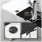 Desk with height adjustment Diablo Chairs X-TENSIO 1600 white Photo 15