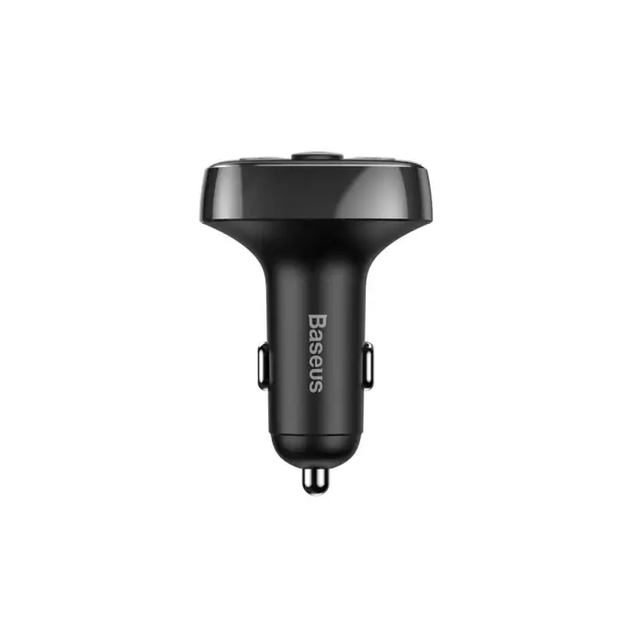 Baseus FM Transmitter T typed Bluetooth 2xUSB microSD (Black) Фото 4