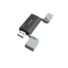 Devia card reader 2in1 EL240 USB/USB-C 3.0 black Фото 8