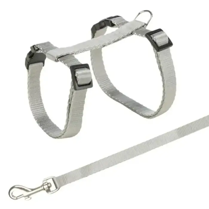 Krūšu siksna un pavada kaķiem - Trixie Harness with Lead 27-45 cm/10mm, Lead 1.20m Foto 3