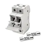Qoltec Fuse base + DC fuse |2P |1000V |30A |10x38 |solar Foto 12