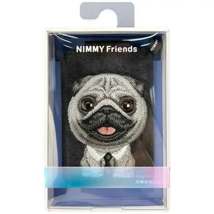 Magnetic phone wallet stand  Nimmy New Big-Eye Cute Pets 2.0 Dog black Foto 7