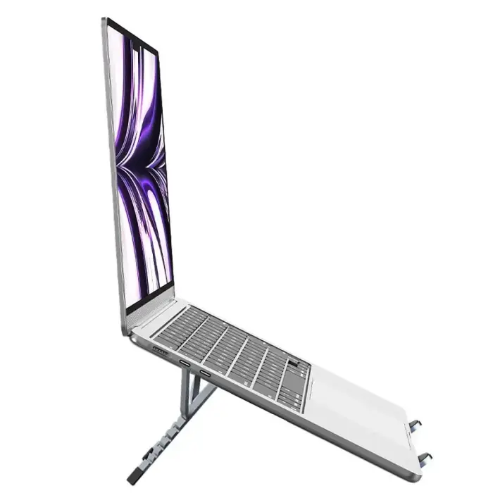 Desk holder for laptop / tablet foldable Forcell F-Grip Fold Stand X Pro gray Photo 4