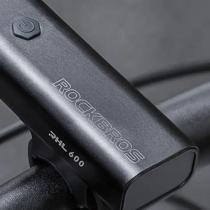 Rockbros RHL600 front bicycle light 600lm 2600mAh IPX6 - black Foto 3