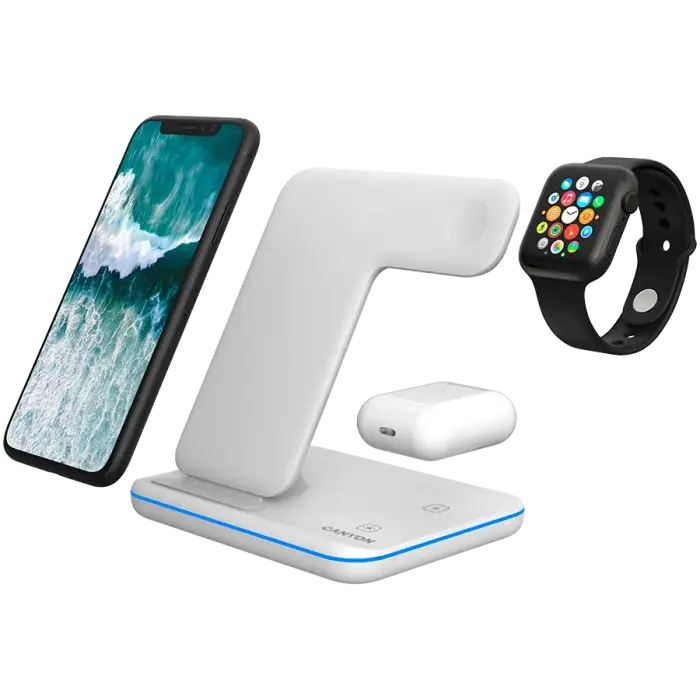 CANYON wireless charger WS-303 15W 3in1 White Foto 6