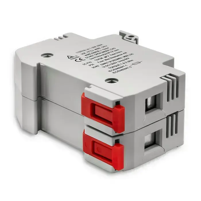 Qoltec Fuse base + DC fuse | 2P|1000V |20A |10x38 |solar Foto 7