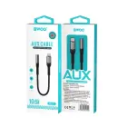 BWOO audio adapter cable BZ47 aux 3,5 mm to USB-C black Фото 6
