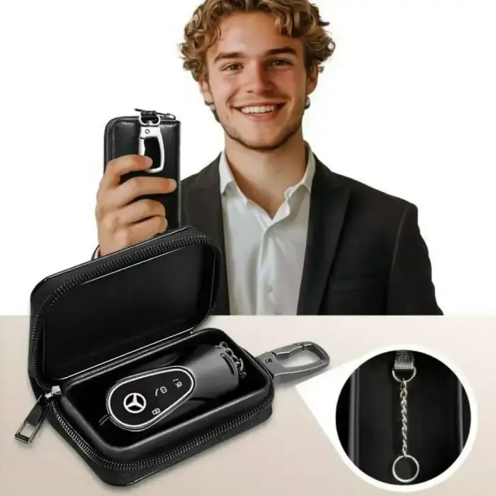 KLATKA FARADAYA TECH-PROTECT KLR300 POUCH KEYLESS RFID SIGNAL BLOCKER CASE BLACK/BLACK Photo 4