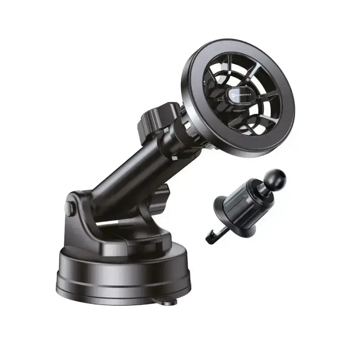 Magnetic car phone holder compatible with Magsafe Forcell F-Grip PrecisionX windshield/ dashboard / air vent black Photo 2