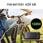 Qoltec Fast Charger for e-bike, electric scooter 36V | 42V | 4A | 5.5*2.1 + power cable Foto 2