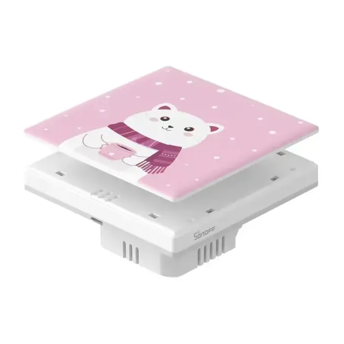 Decorative cover / cap for T5 SONOFF Cartoon 1C touch switch Foto 8