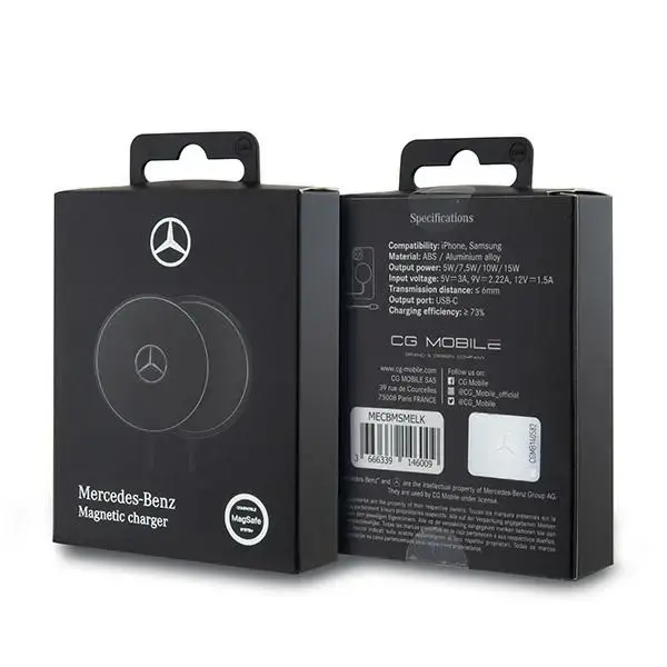 Mercedes 15W MagSafe inductive charger - black Фото 4