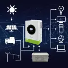 Qoltec Hybrid Solar Inverter Off-Grid 6200W | 120A | 48V| MPPT | BMS | AGM GEL LiFePO4 |  Wi-Fi option | Sinus | Power factor 1.0  Foto 2