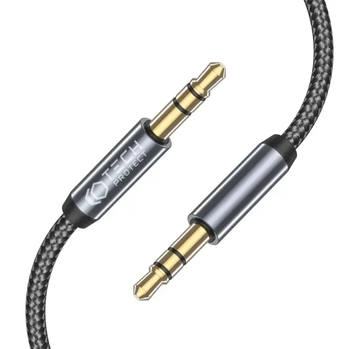 Tech-Protect UltraBoost cable 3.5mm mini jack | 3.5mm mini jack 1.5m - black Photo 2