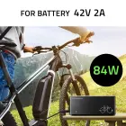 Qoltec Fast Charger for e-bike 36V | 42V | 2A | Mi4 Magnetic TIP +power cable Foto 2