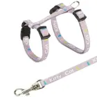 Krūšu siksna ar pavadu kaķiem - Trixie Kitten harness with lead, nylon, 21–33 cm/8 mm, 1.20 m Foto 4