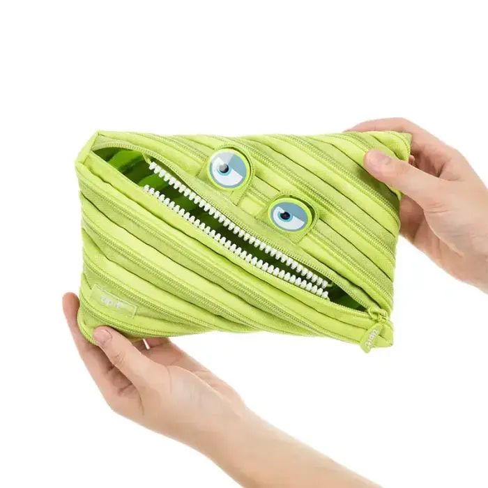 Penālis ZIPIT Wildlings Jumbo Pouch, ZTMJ-WD-ALI, zaļā krāsā Foto 4