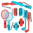 Nintendo Switch Sports 10-in-1 Family Accessory Pack - Red and Blue Photo 1