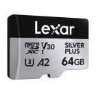 Karta pamięci Lexar High-Performance Silver Plus microSDXC 64GB + adapter Фото 3