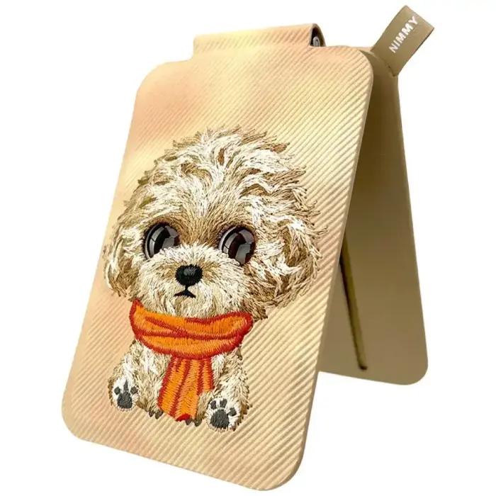 Magnetic phone wallet stand  Nimmy New Big-Eye Cute Pets 2.0 Dog brown Foto 3